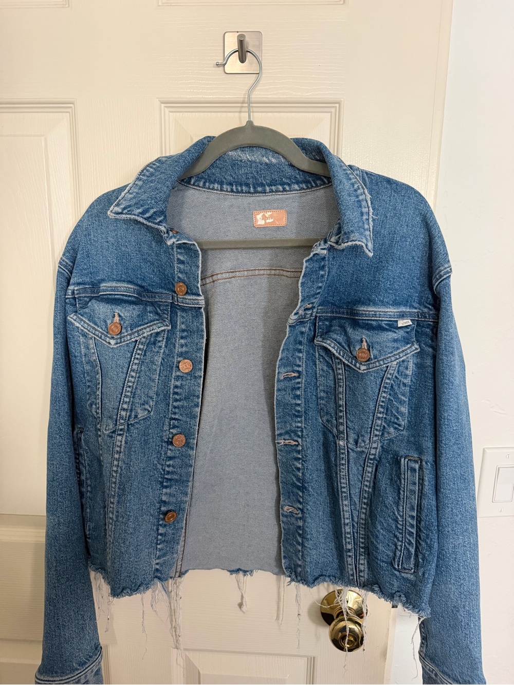 MOTHER The Cut Drifter Denim Jacket